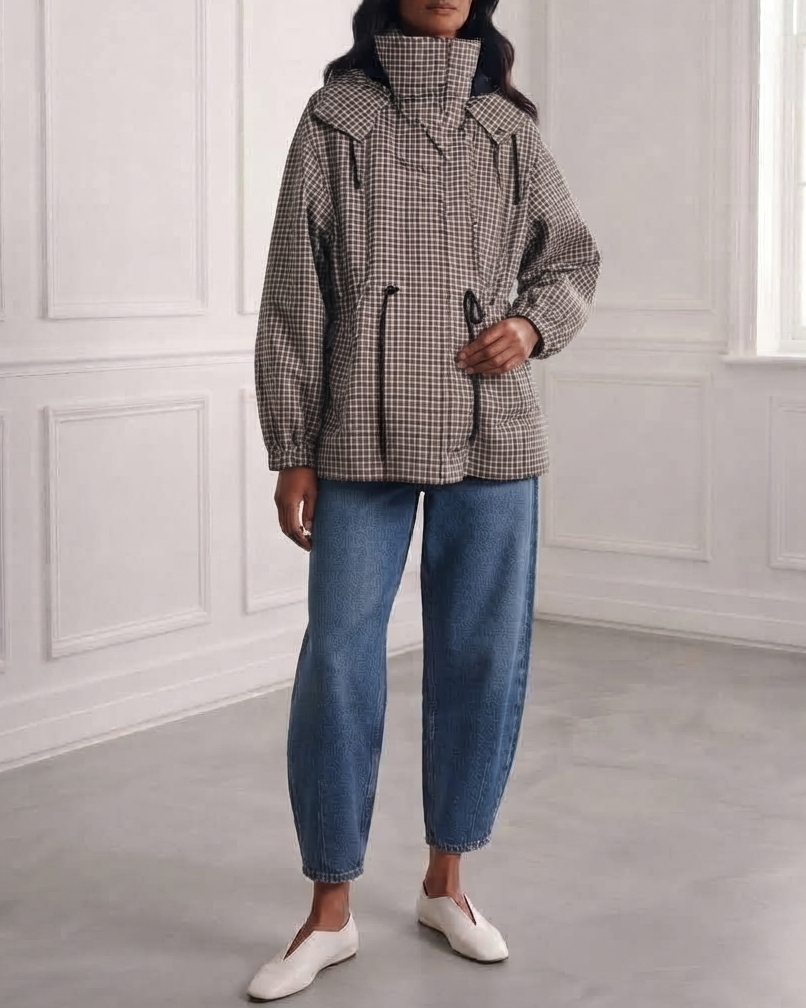 Plaid Raincoat