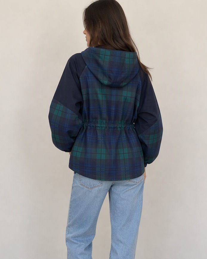 Plaid Windbreaker